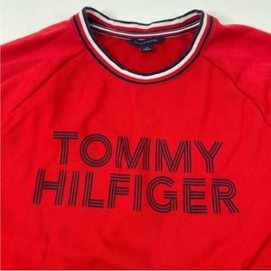 Tommy Hilfiger red pullover sweatshirt